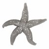 19″ Silver Pewter Textured Starfish Wall Art