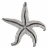 19″ Silver Pewter Textured Starfish Wall Art