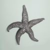 19″ Silver Pewter Textured Starfish Wall Art