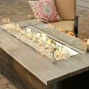 42″ Rectangular Glass Fire Pit Flame Protector