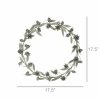 Anabelle Floral Wreath, Metal