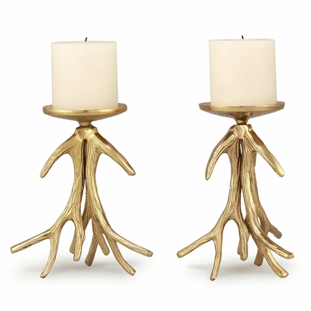 Antler Pillar Candleholders Se