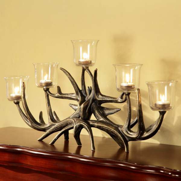 Antler Votive Candelabra