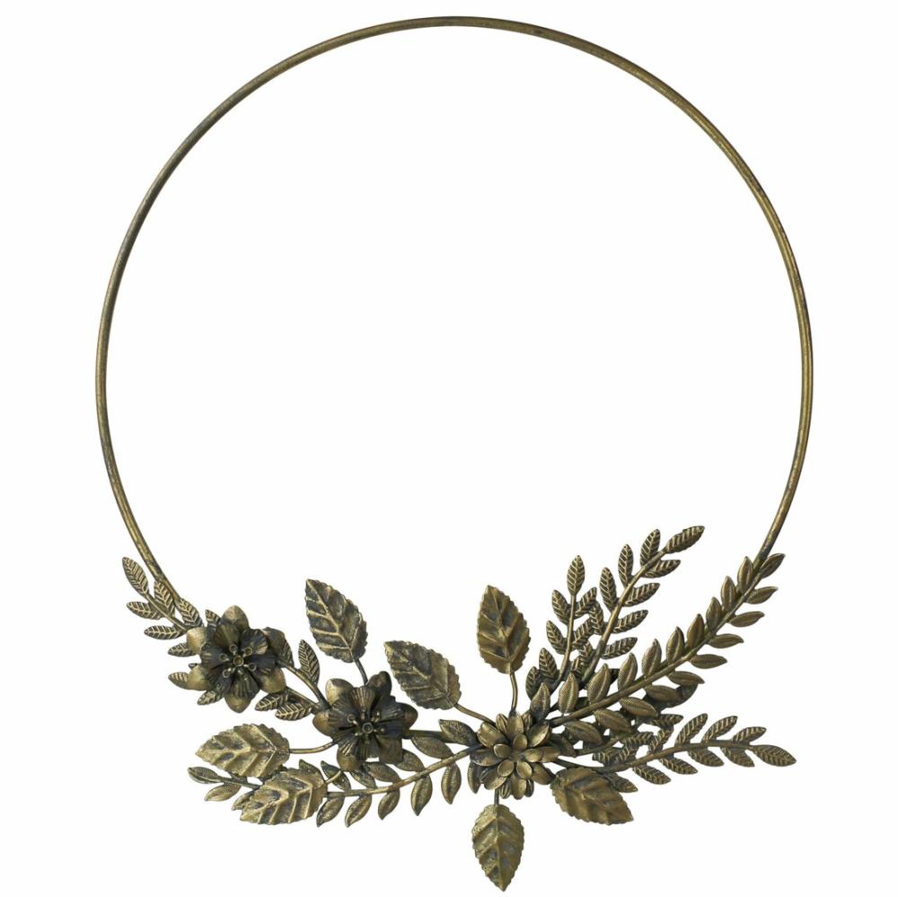 Astoria Foliage Wreath, Metal Set Of 2