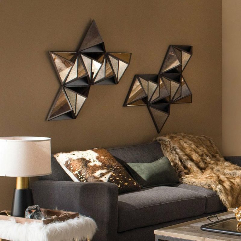 Black Diamante Wooden – Wall Decor