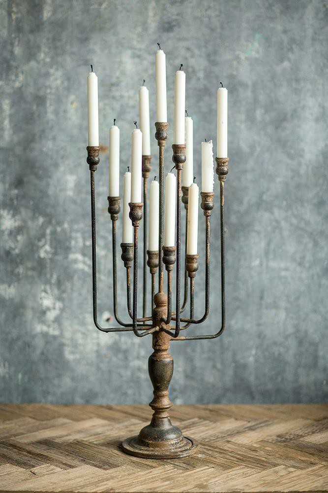 Black Iron Candelabra