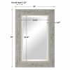 Branbury Rustic Light Wood Mirror