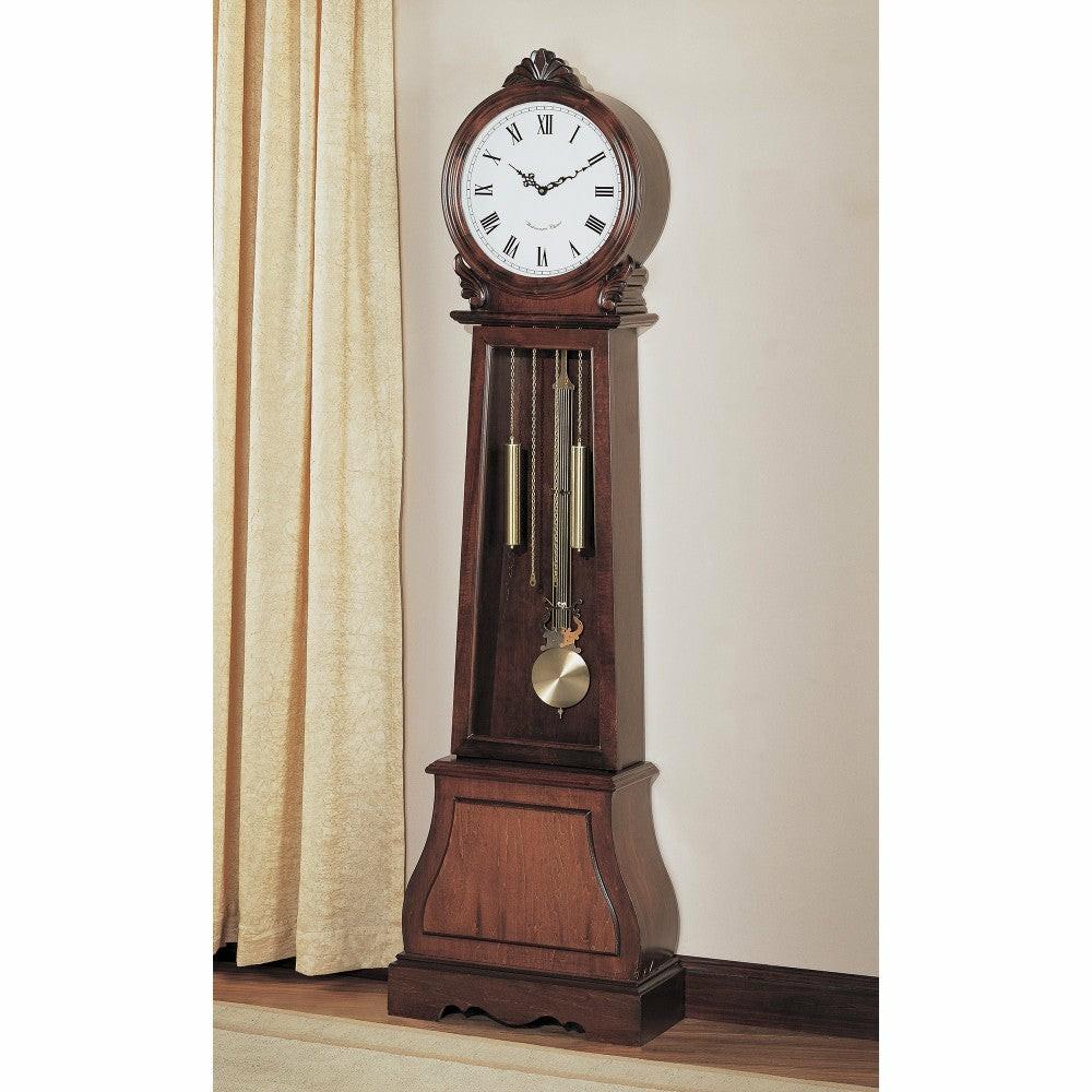 Brown Traditional Grandfather Clock With Chime