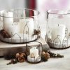 Candlelit Village Hurricanes & Votive Holder