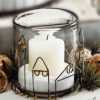 Candlelit Village Hurricanes & Votive Holder