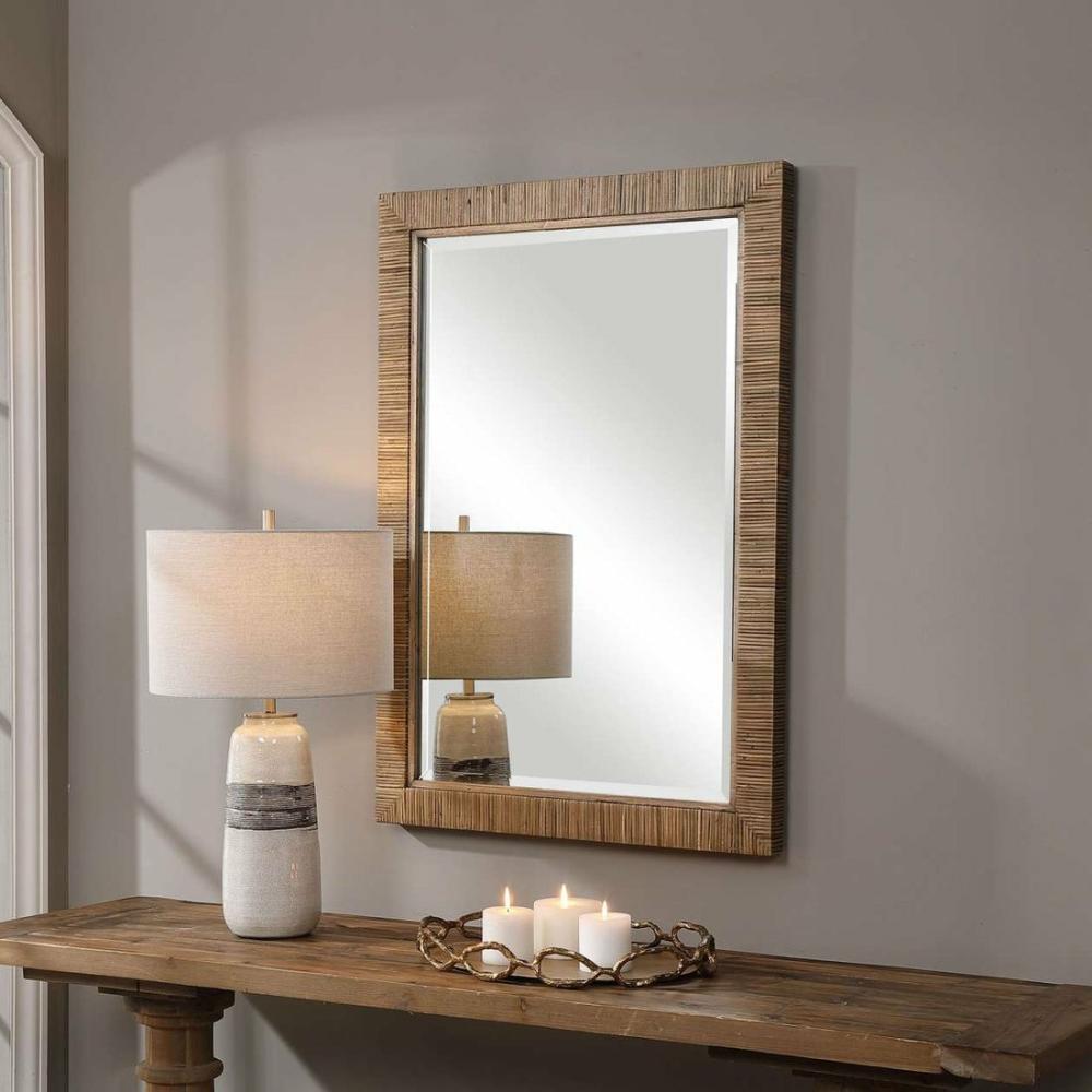 Cape Natural Rattan Mirror