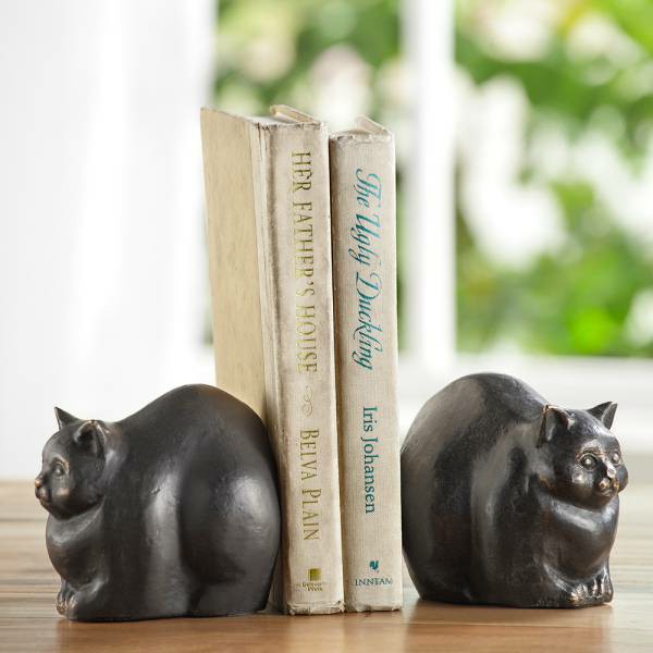 Chubby Cat Bookends