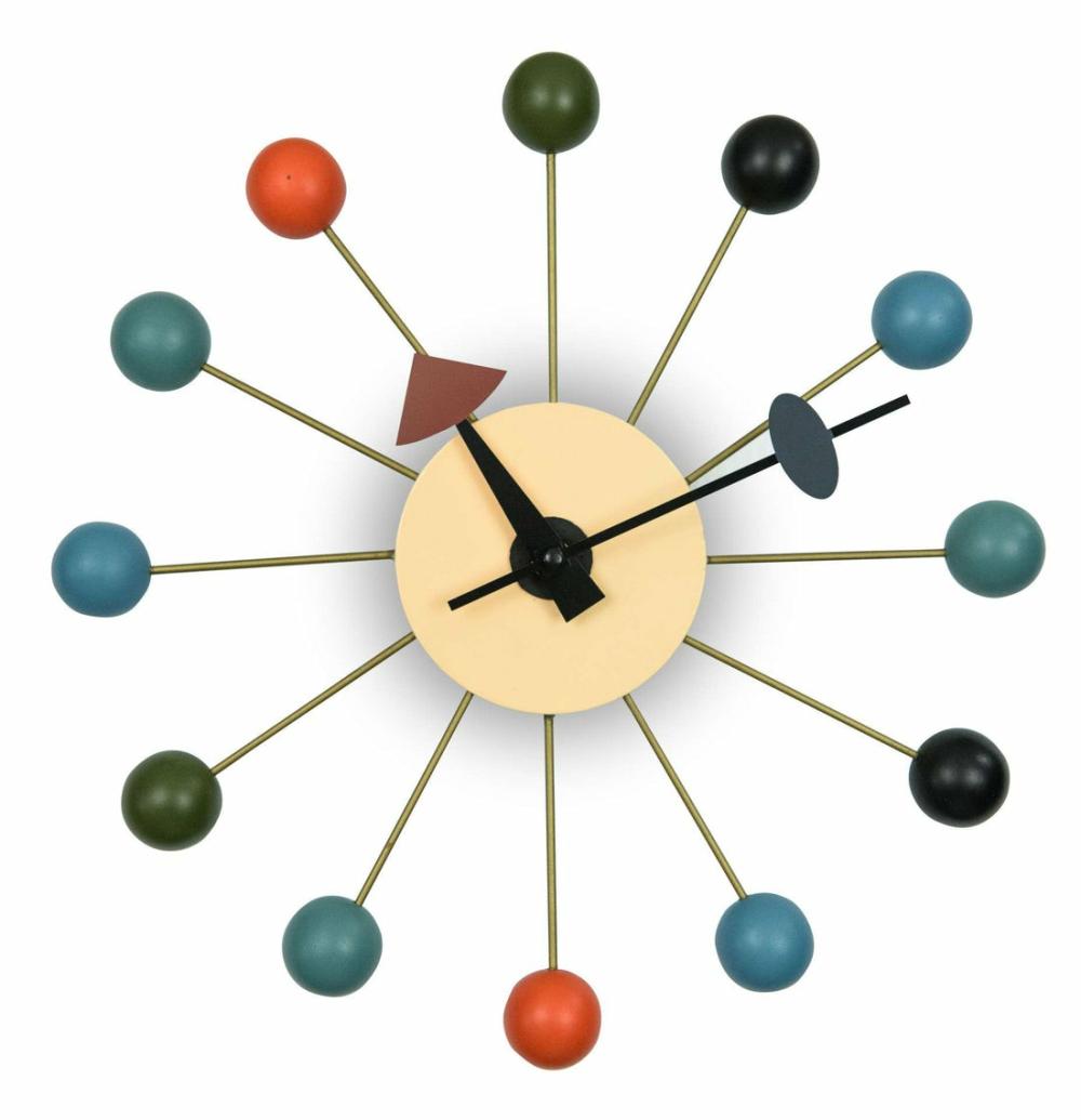 Concordia Modern Design Round Colorful Balls Silent Non-Ticking Wall Clock