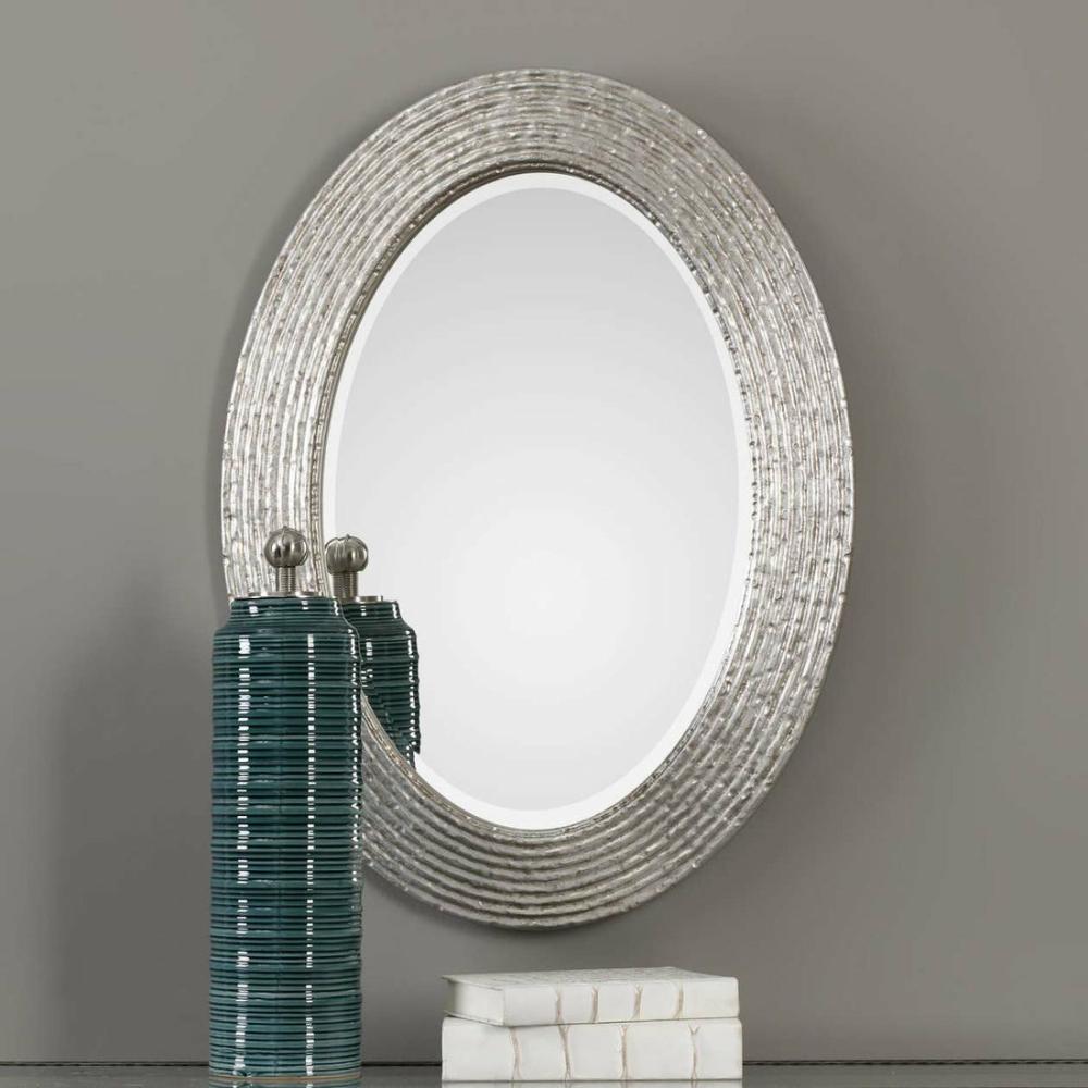 Conder Oval Silver Mirror