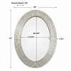 Conder Oval Silver Mirror