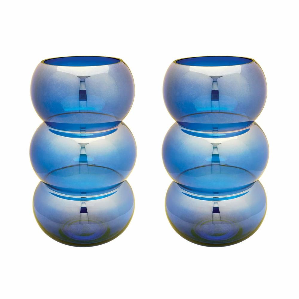 Dimond Home Cobalt Ring Votives – Set Of 2