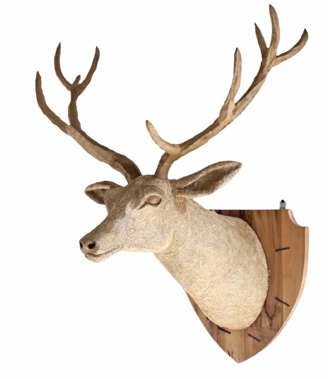 Driftwood Deer Head With Antlers- 4 Ft X3 Ft X 2 Ft- Stag Trophy Head