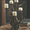 Driftwood Natural Dark Candelabra, Horizontal & Vertical