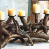 Driftwood Natural Dark Candelabra, Horizontal & Vertical