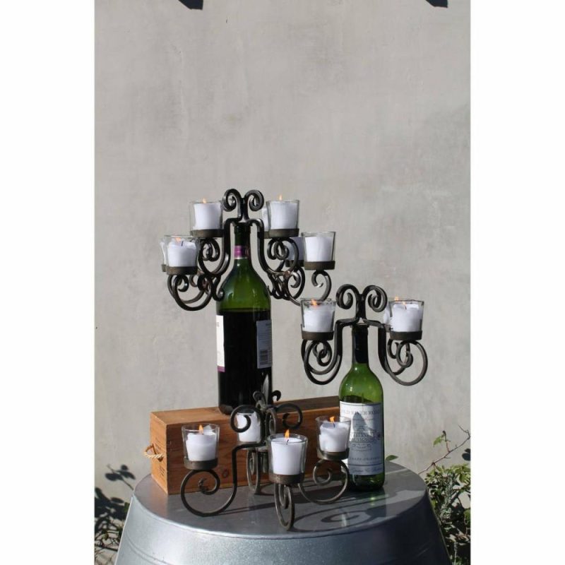 Fleur-De-Lis Votive Candelabra Lifestyle