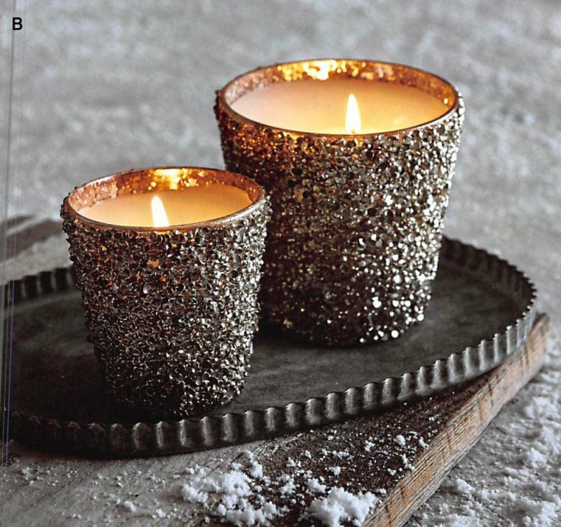 Glittering Filled Candle