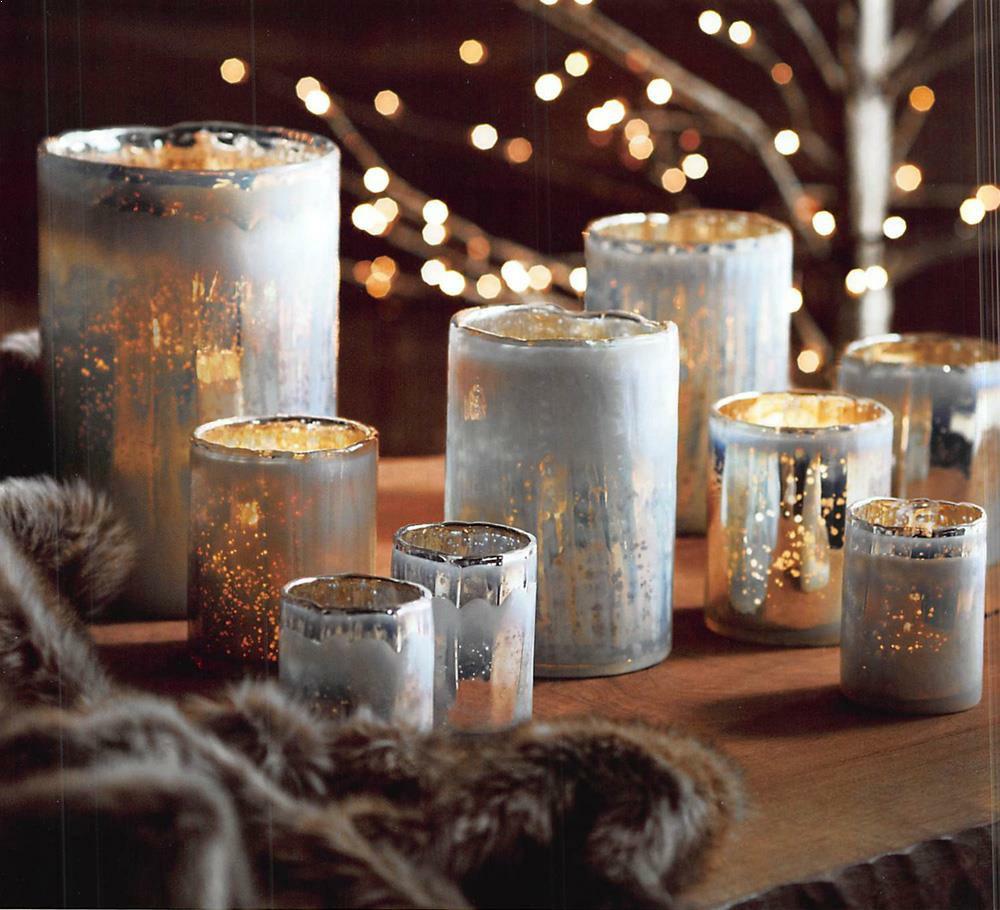 Icy Optic Candle Holders