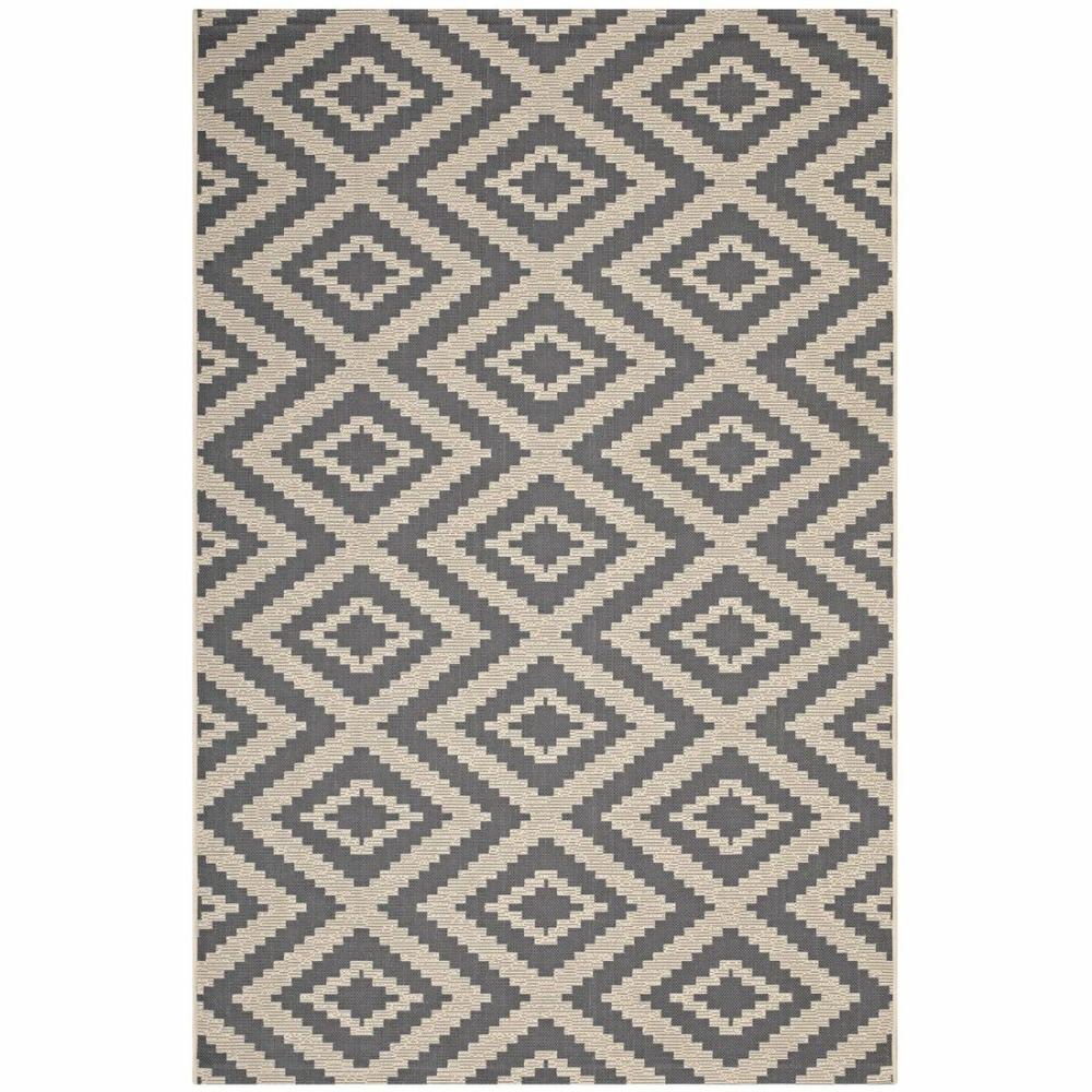 Jagged Geometric Diamond Trellis 9X12 Indoor And Outdoor Area Rug – R-1135-912