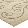 Jubilant Sprout Scrolling Vine 8X10 Shag Area Rug – R-1148-810