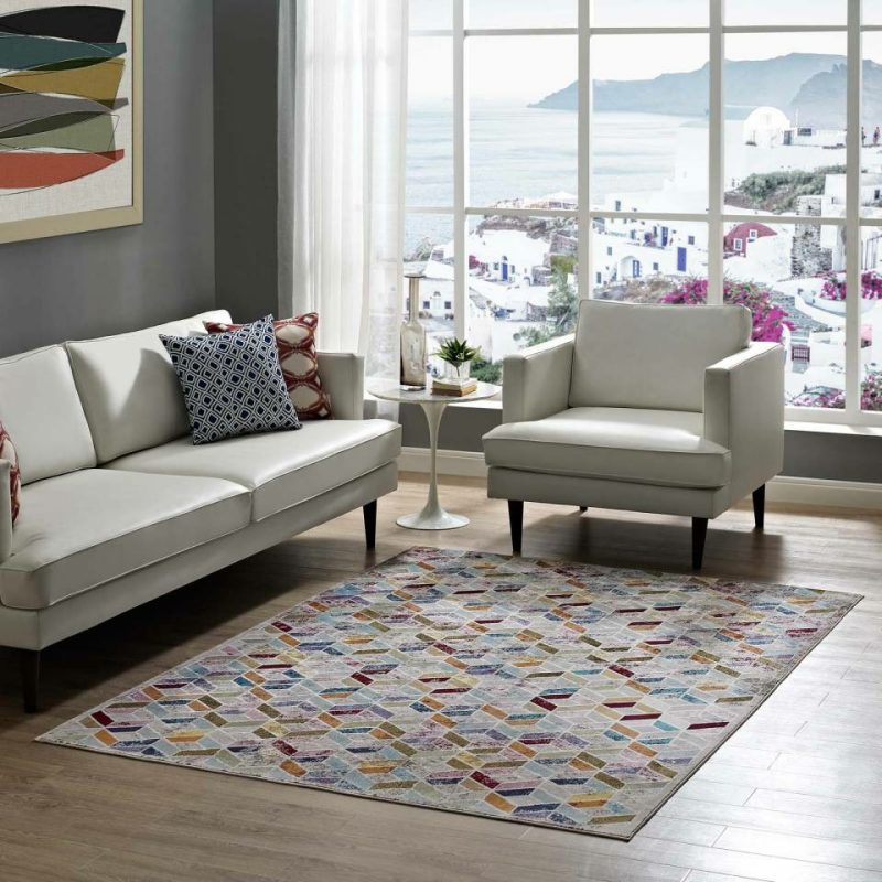 Laleh Geometric Mosaic 4X6 Area Rug – R-1088-46