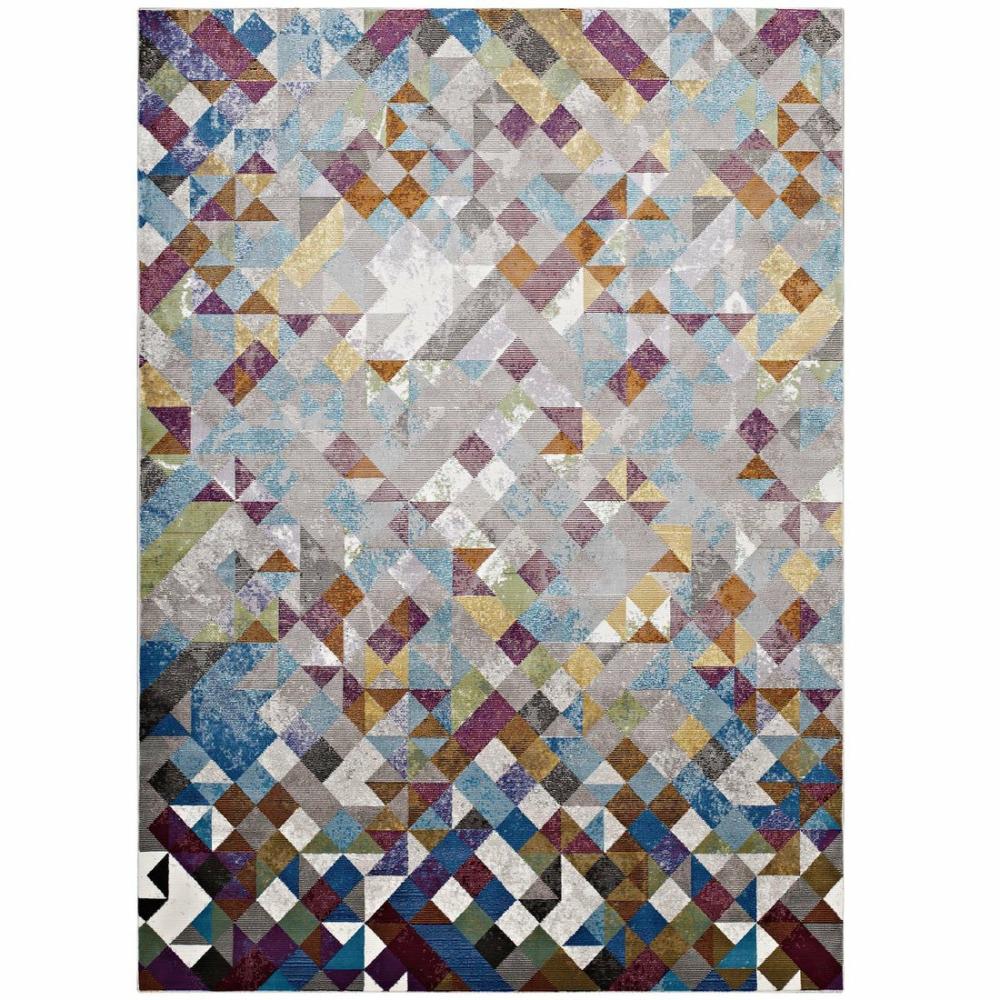 Lavendula Triangle Mosaic 4X6 Area Rug – R-1089-46