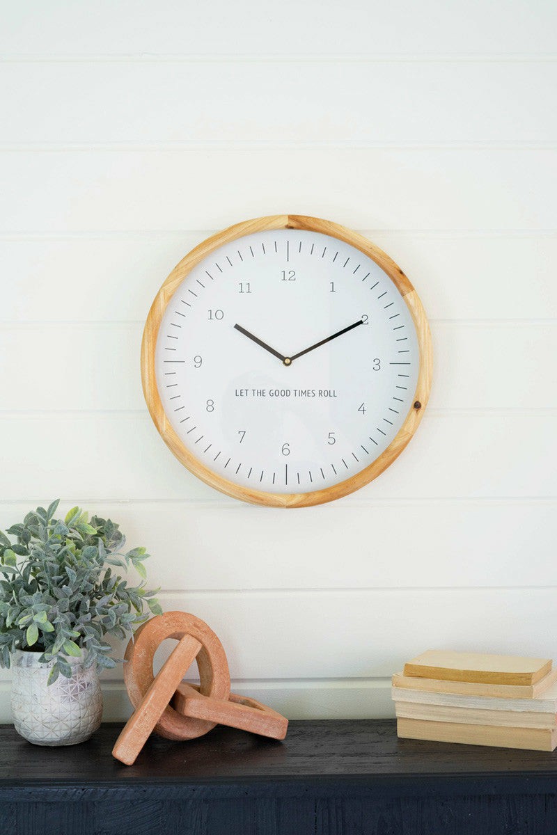 Let The Good Times Roll Wall Clock