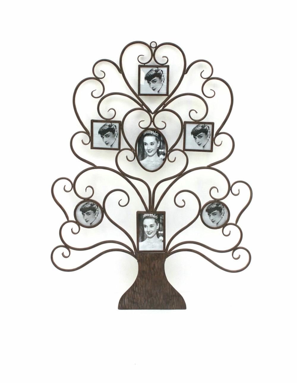 Metal Wall Decor With Photo Frames – Set Of 2 – Wd-029