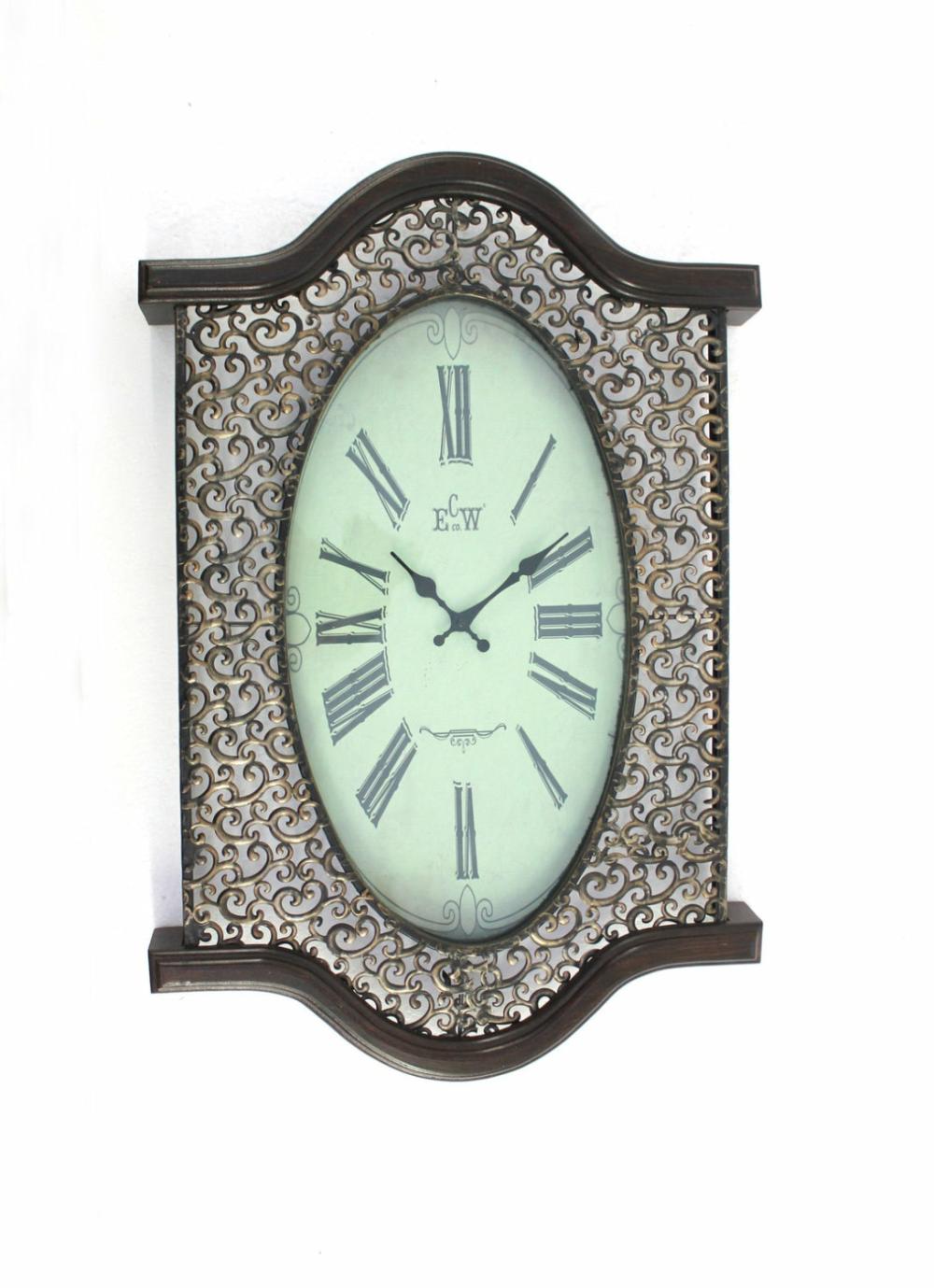 Metal & Wood Wall Clock – Set Of 2 – Wd-031