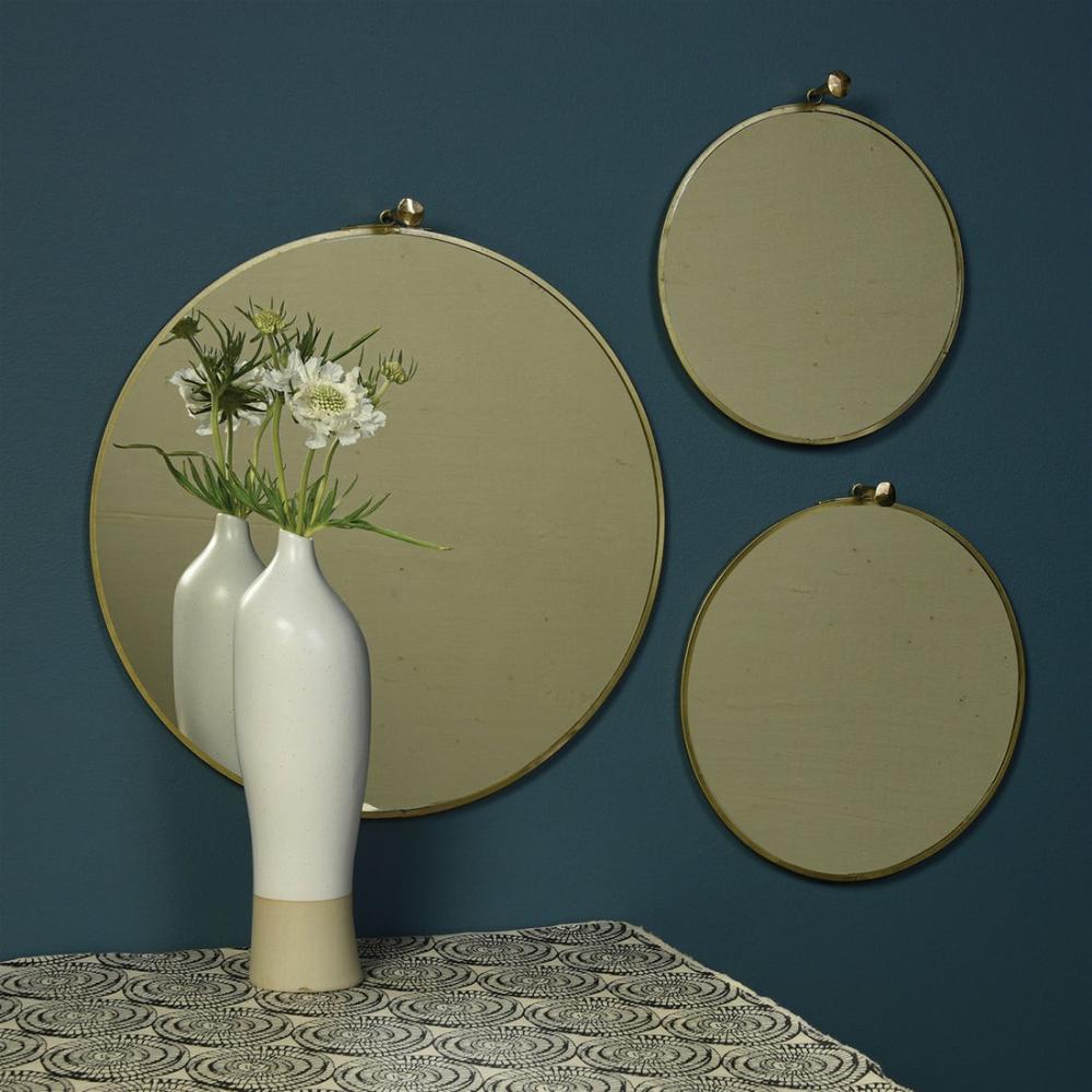 Monroe Round Mirror – Large – Brass