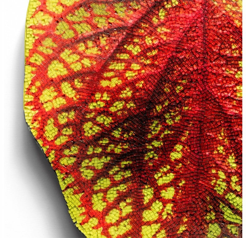 Mosaic Coleus Rust Wall Art, 20″H