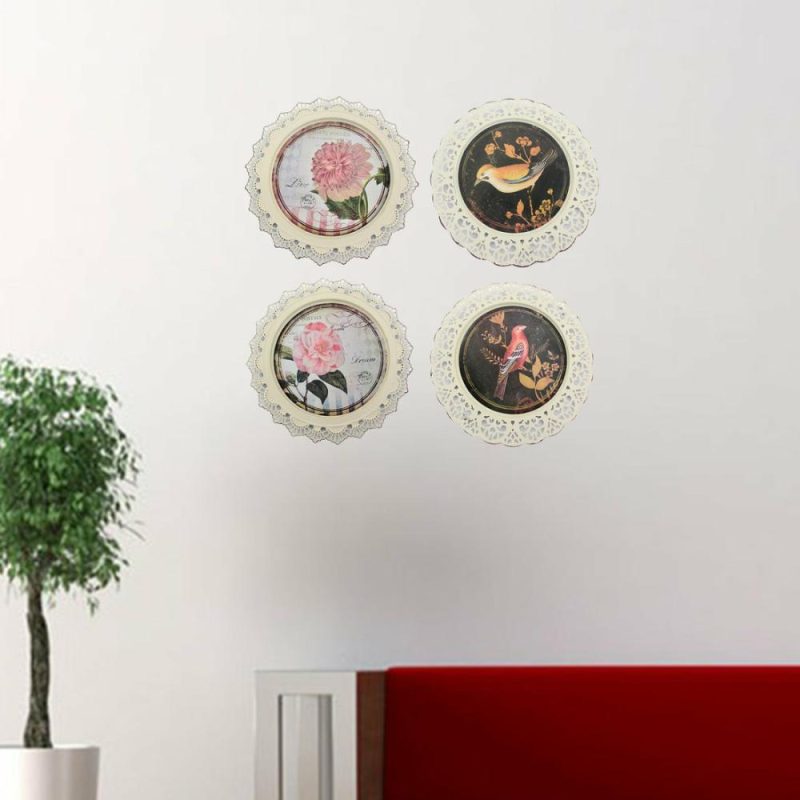 Multi-Color Traditional Metal Plate – Wall Decor