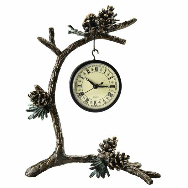 Pinecone & Branch Clock