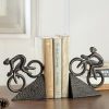 Racing Bicyclist Bookends