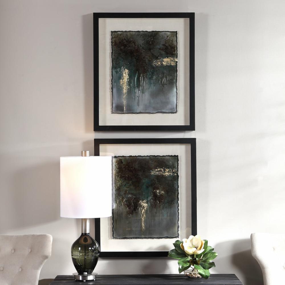 Rustic Patina Framed Prints, Set/2