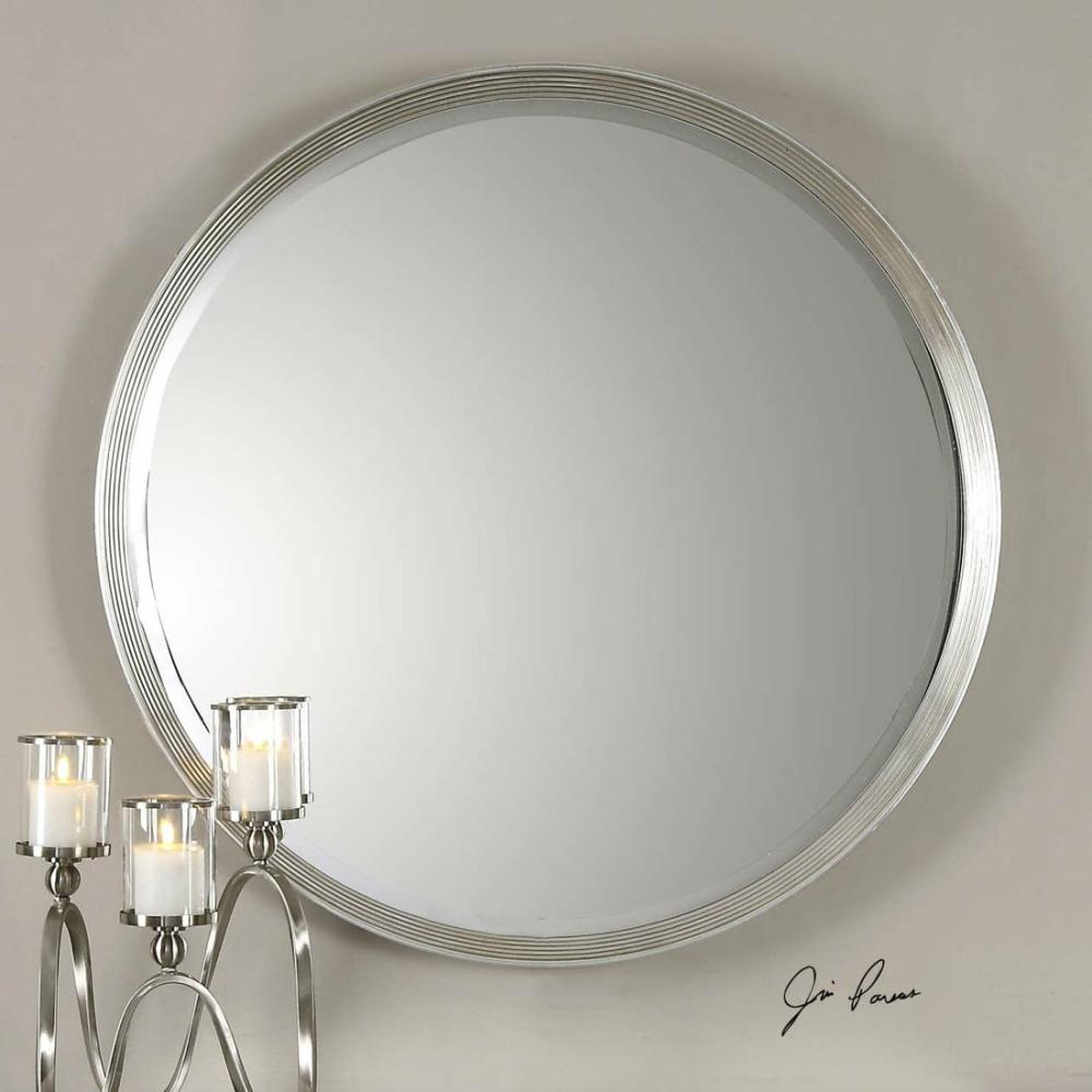 Serenza Round Silver Mirror