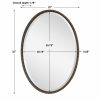 Sherise Bronze Oval Mirror