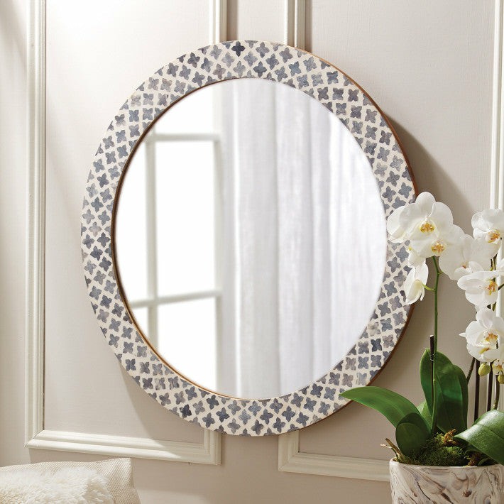 Slate Quatrefoil Wall Mirror