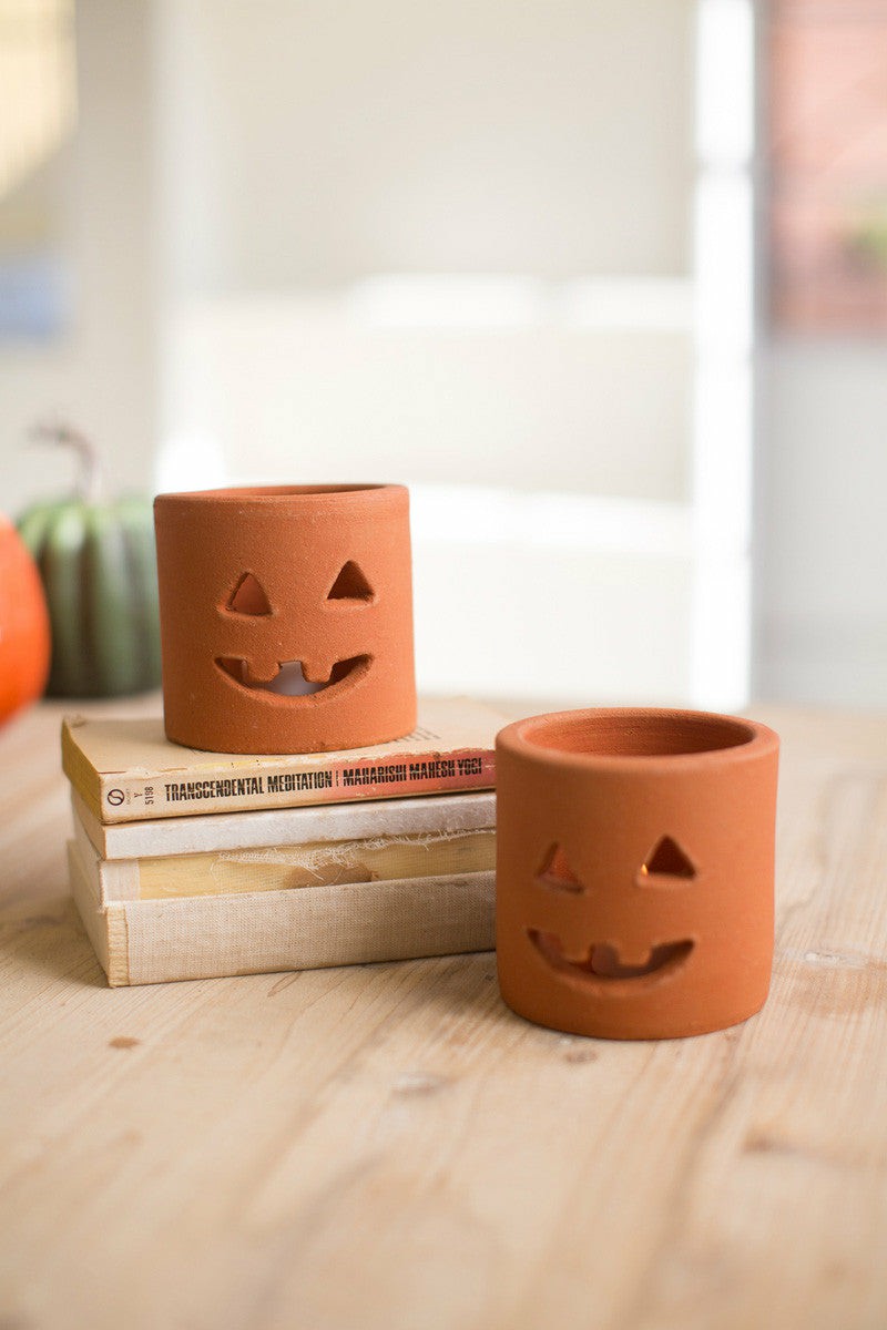 Small Terracotta Jack O Lantern