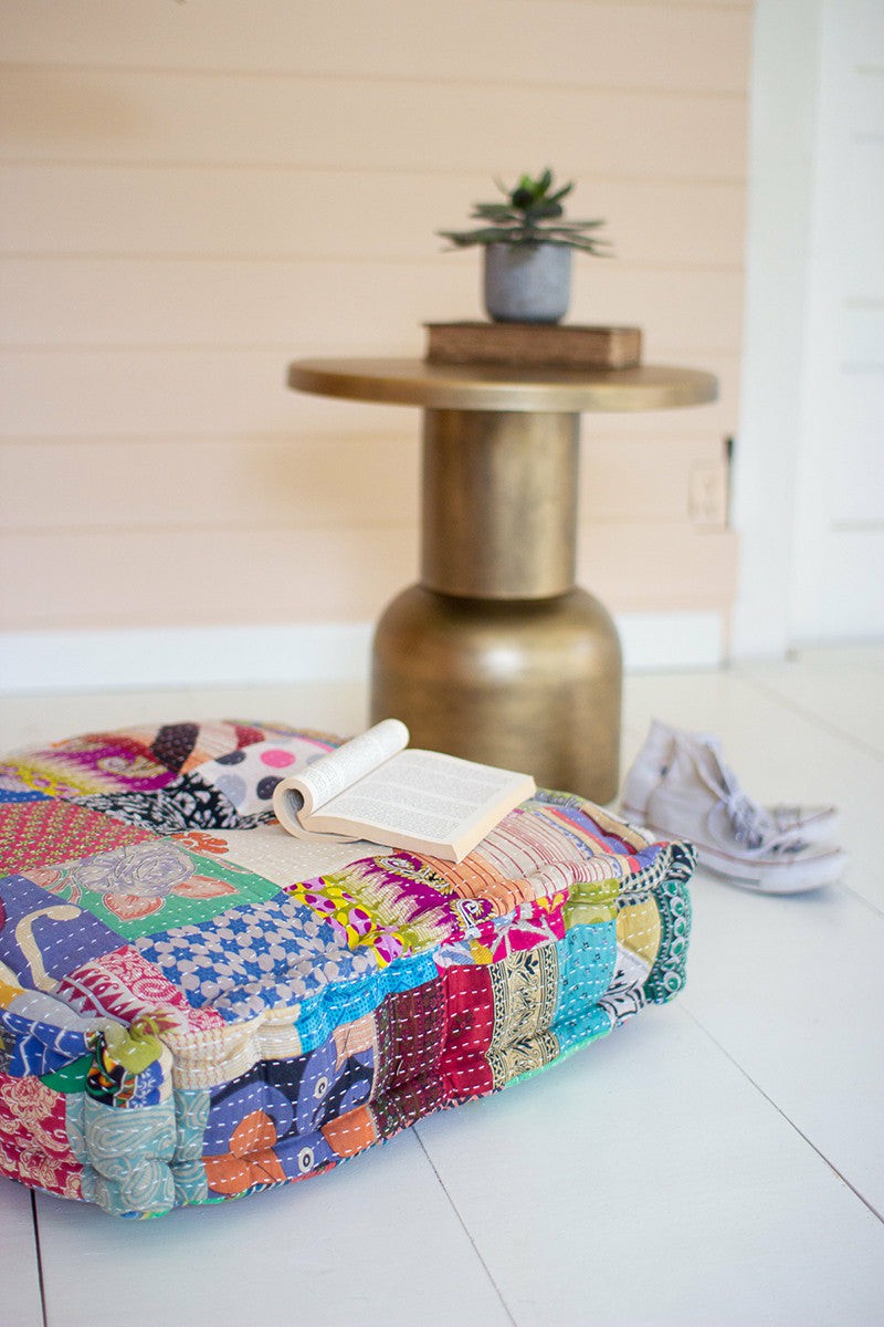 Square Kantha Floor Cushion