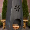 Suns Fire Steel Outdoor Fireplace