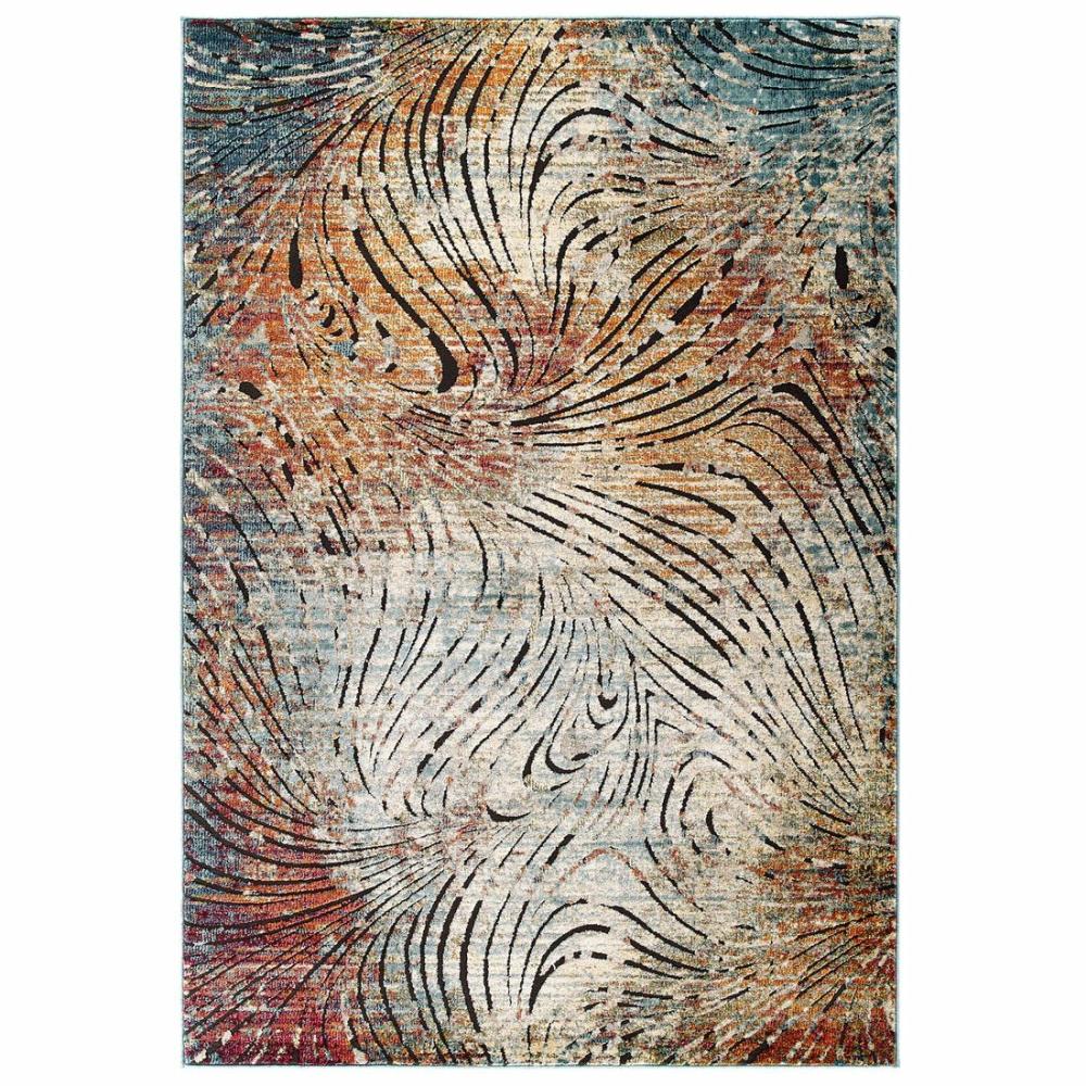 Tribute Ember Contemporary Modern Vintage Mosaic 5X8 Area Rug – R-1193-58