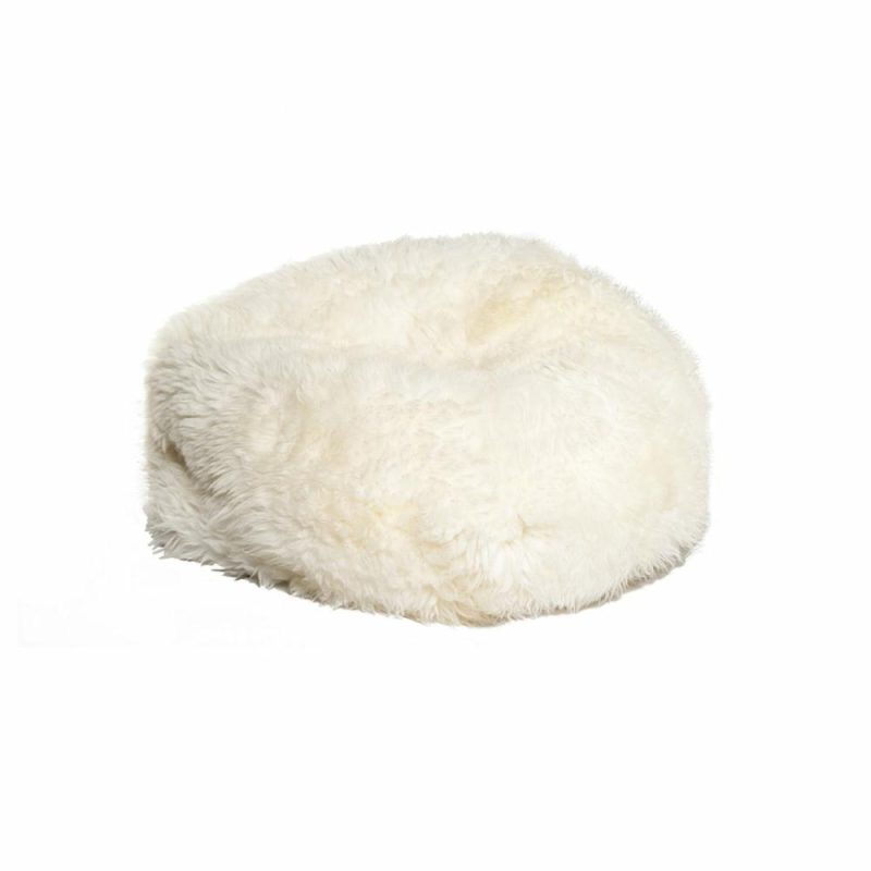 White Short-Hair Sheepskin Bean Bag