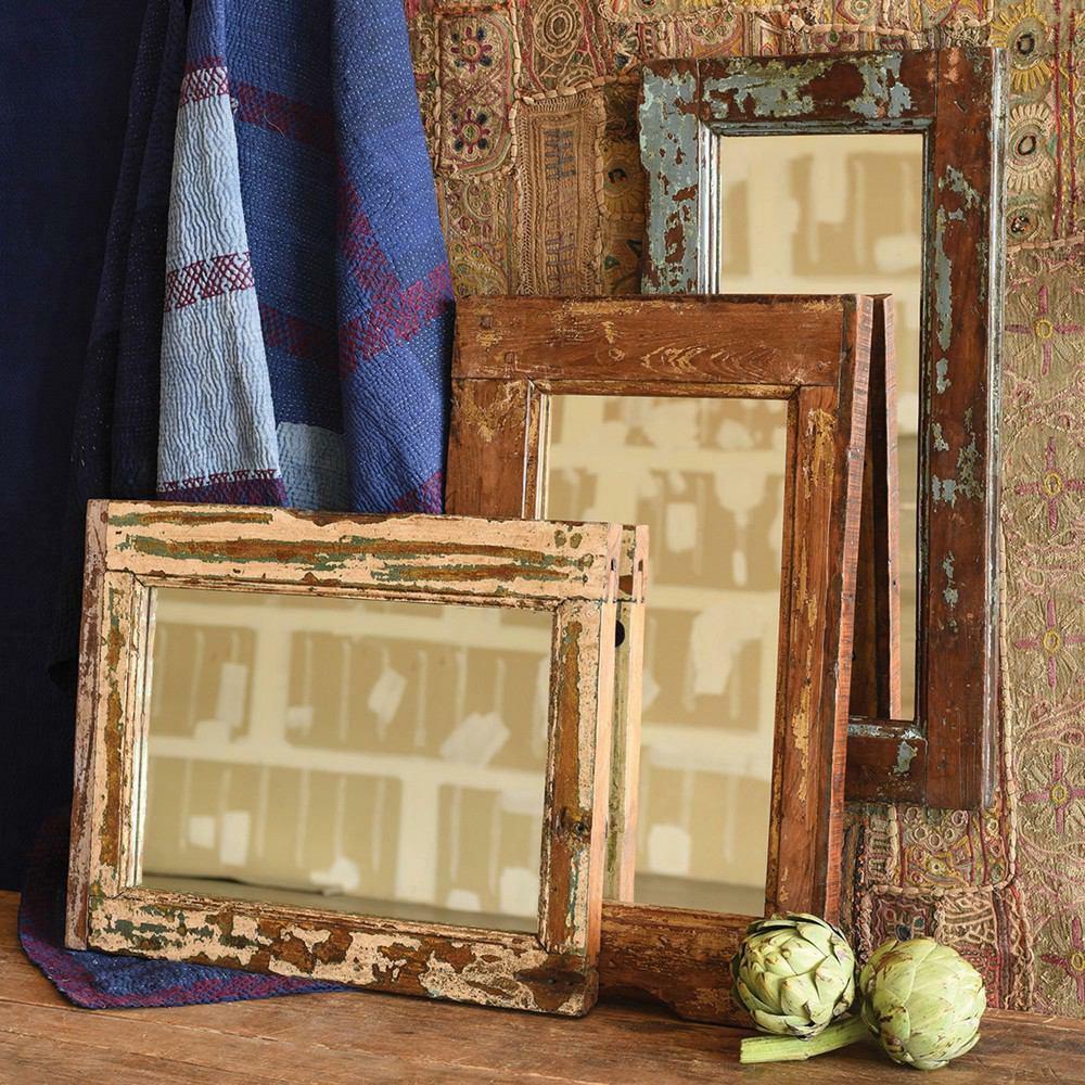 Window Frame Mirror – Salvaged Wood