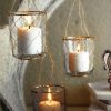 Wire-Wrapped Hanging Votive Holder – Set Of 12