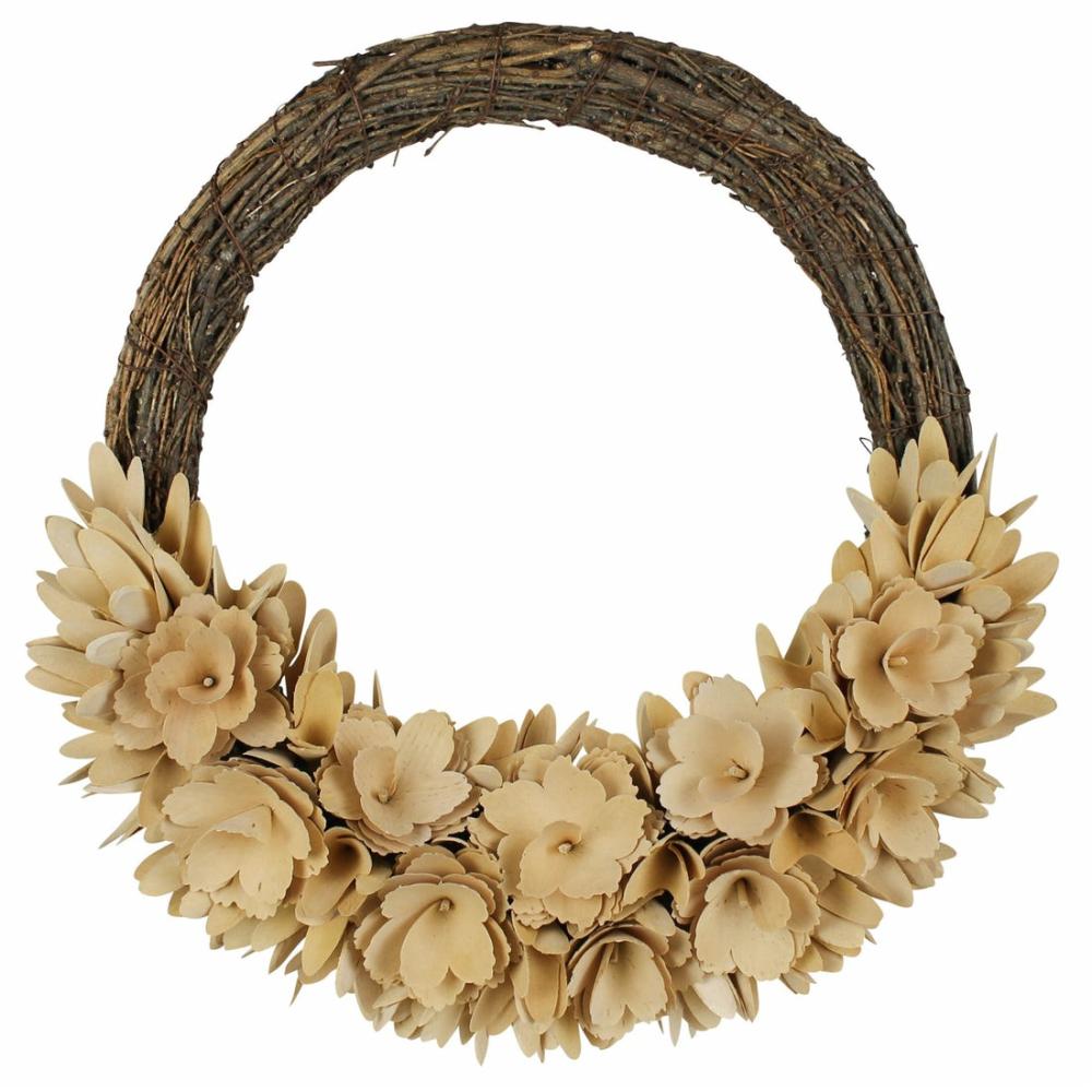 Wood Curl Wreath